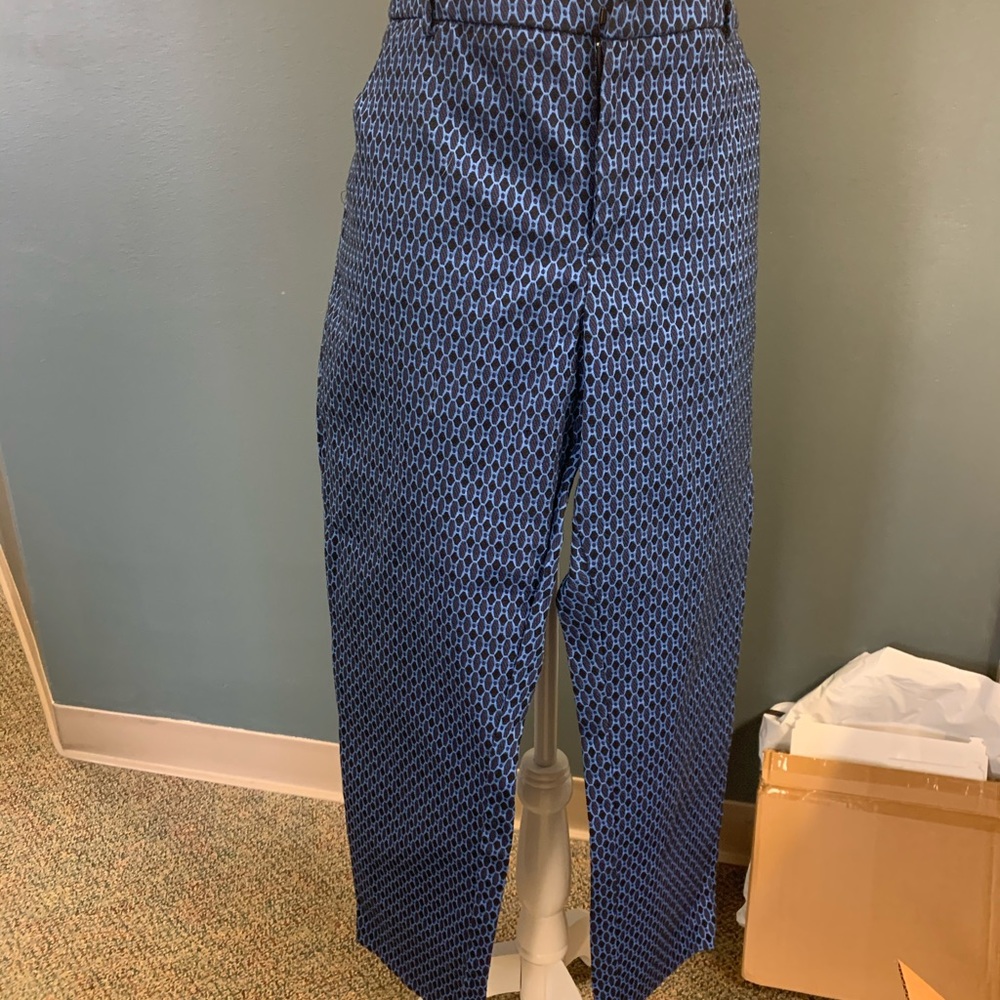 Blue patterned pants size 16